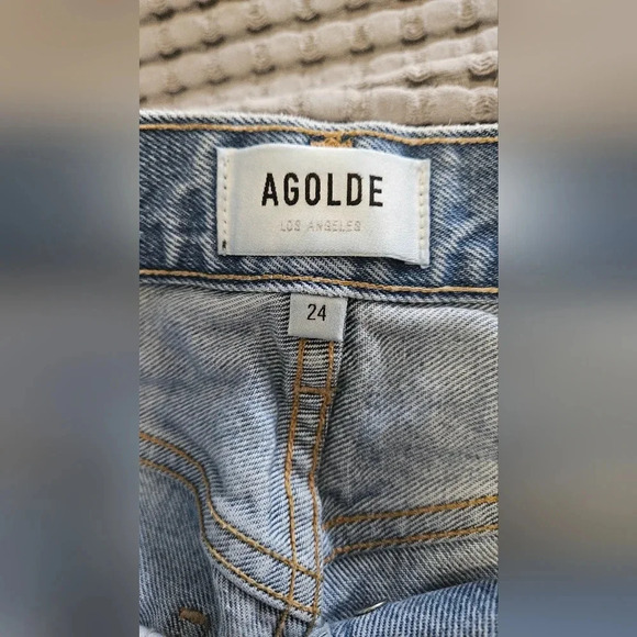 AGOLDE 90's Mid Rise Loose Fit in Fall Out. Size 24 - Picture 5 of 12